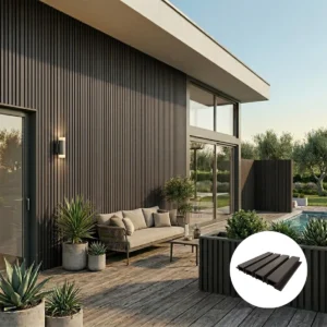 Wall Panel Exterior Wpc Revestimiento De Pared - Ideal Exterior - Pisos y Revestimientos