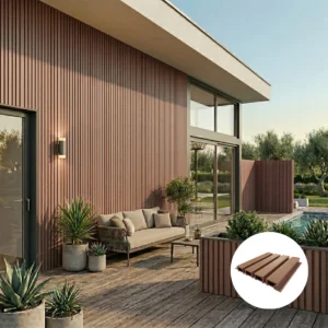 Wall Panel Exterior Wpc Revestimiento De Pared - Ideal Exterior - Pisos y Revestimientos
