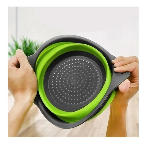 Colador De Silicona Plegable Asas Rigidas Fideos