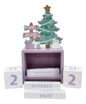 Calendario Navideño De Madera Adorno Navidad - - Navidad