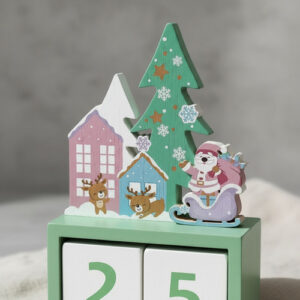 Calendario Navideño De Madera Adorno Navidad - - Navidad