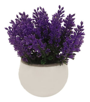 Flor Planta Con Maceta Jardin Artificial M14 X3 Unid - Jardines Verticales y Plantas