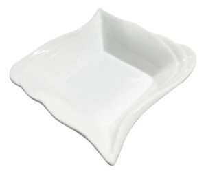 Copetinero Salsera Porcelana Blanca Dip X2 M10 - - Bazar