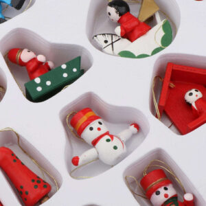 Set De Adornos De Madera Artesanales Navidad M3 - - Navidad