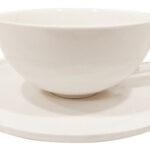 Taza De Té C/ Plato Porcelana Premium  –