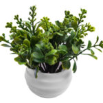 Planta Artificial Flor Con Maceta M3 Jardin X3 Unid –