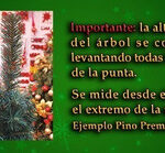 Árbol De Navidad Bariloche Lujo Blanco Tronco 0,80 Mts.