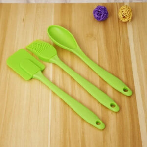 Set X3 Pincel Espatula Cuchara Silicona Reposteria - Bazar