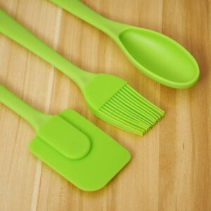 Set X3 Pincel Espatula Cuchara Silicona Reposteria - Bazar