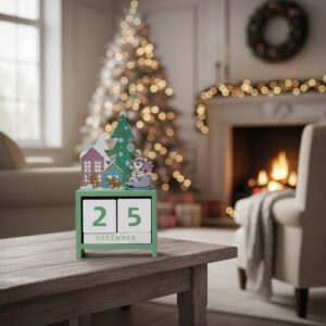 Calendario Navideño De Madera Adorno Navidad - - Navidad