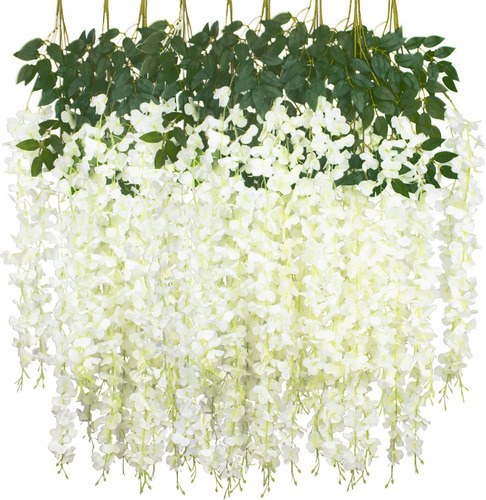 Jardineria Glicina Enredadera Flor Artificial Pack X12 Unid