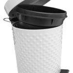 Cesto Tacho De Residuos Acero Inoxidable 8l Blanco