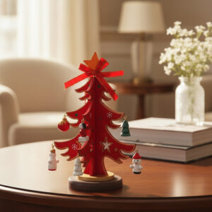 Arbolito Navideño De Madera Artesanal Deco Navidad M6 - Navidad