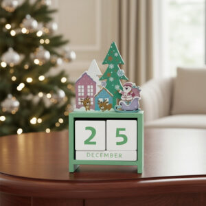 Calendario Navideño De Madera Adorno Navidad - - Navidad