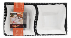 Copetinero Salsera Porcelana Blanca Dip X2 M10 - - Bazar