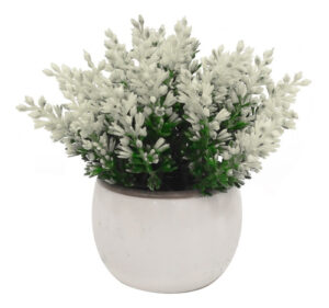 Flor Planta Con Maceta Jardin Artificial M14 X3 Unid - Jardines Verticales y Plantas