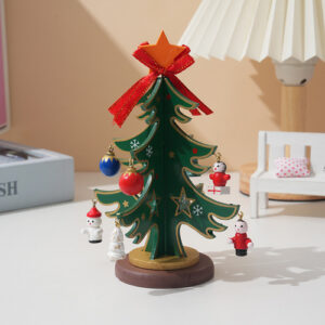 Arbolito Navideño De Madera Artesanal Deco Navidad M6 - Navidad