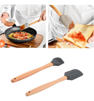 Pincel Silicona Espatula Set Reposteria Cocina - - Bazar