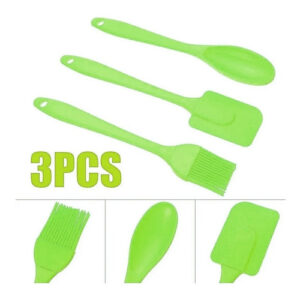 Set X3 Pincel Espatula Cuchara Silicona Reposteria - Bazar