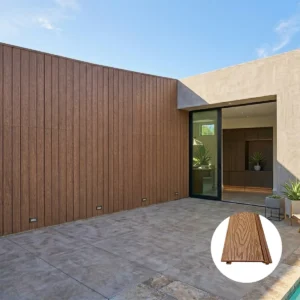 Wall Panel Exterior Revestimiento De Pared Wpc - - Pisos y Revestimientos