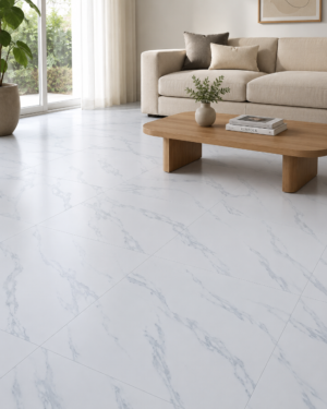 Piso Vinilico Pvc Baldosa Revestimiento Simil Marmol - 80 x 80 cm - Pisos y Revestimientos