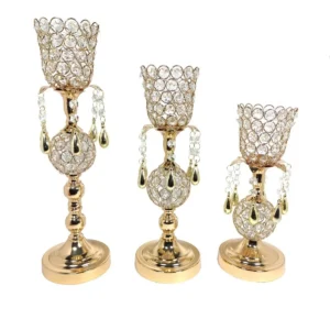 Candelabro Porta Velas Copa x3 M7 - Centros de Mesa