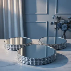 Posa Torta Masas De Vidrio Set X3 M4 - Centros de Mesa