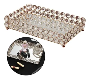 Bandeja Decorativa Espejada Con Caireles S - Centros de Mesa