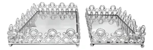 Bandeja Decorativa Espejada Caireles X2 M3 - Centros de Mesa