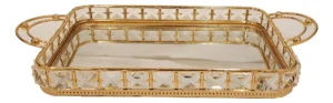 Bandeja Decorativa Espejada Caireles X3 M2 - Centros de Mesa