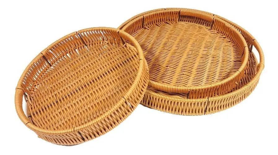 Set x3 Canastos De Rattan M3