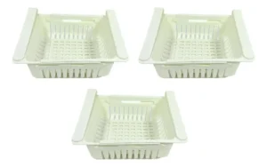 Organizador Alzada Alacena Colgante Extensible de Plástico x3 - Bazar