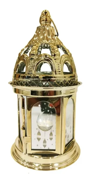 Farol Porta Vela Fanal Metalico A Pila M1 - Bazar