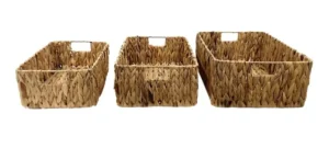 Set x3 Canastos De Mimbre M7 - Bazar