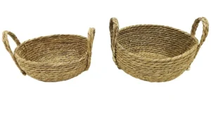Set x2 Canastos De Mimbre M2 - Bazar