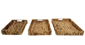 Set x3 Canastos De Mimbre M8 - Bazar