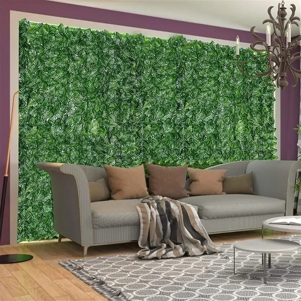 Rollo Muro Jardin Artificial Hojas 1×3 Mts