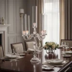 Candelabro Porta Vela De Vidrio Deco M5