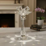 Candelabro Porta Vela De Vidrio Deco M6