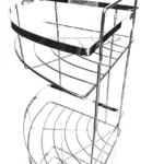 Organizador Esquinero De Baño Cromado 3 Estantes M1
