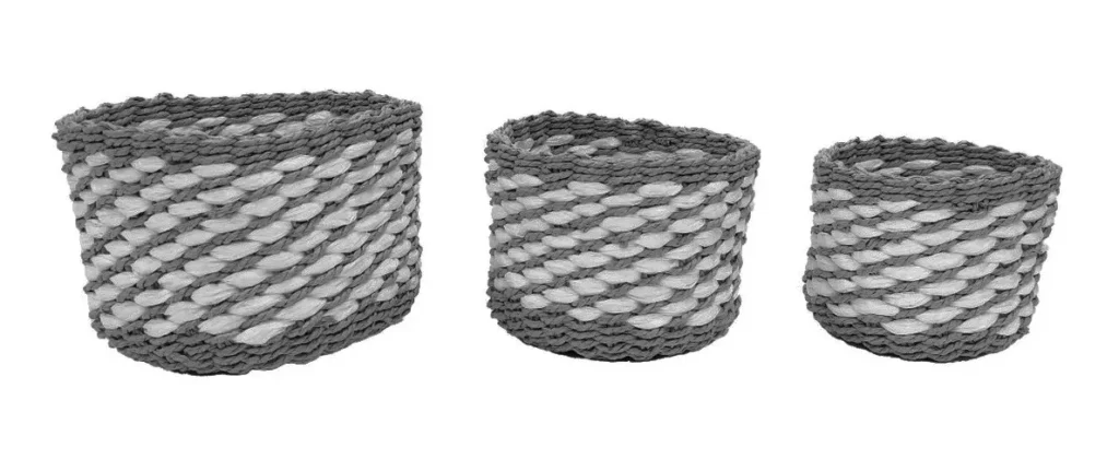 Set x3 Canastos De Mimbre M11