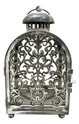 Farol Porta Vela Fanal Metalico M2 - Bazar