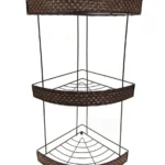Organizador Esquinero De Baño Cromado 3 Estantes M2