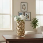 Florero De Vidrio Adorno Decorado Labrado M30