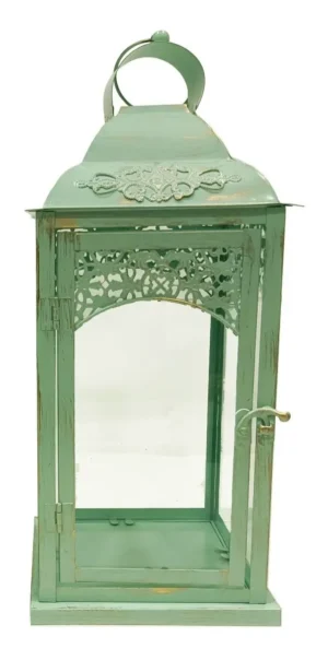 Farol Porta Vela Fanal Metalico Set X2 M2 - Bazar