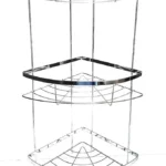 Organizador Esquinero De Baño Cromado 3 Estantes M1