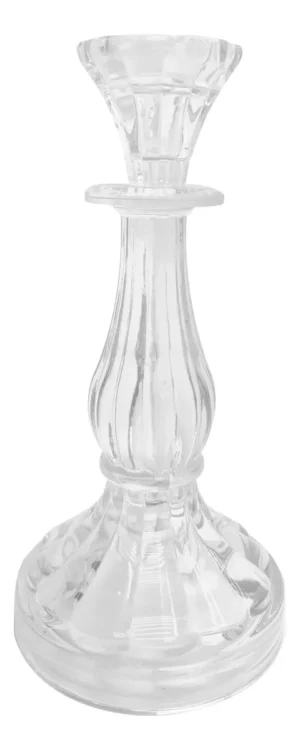 Candelabro Porta Vela De Vidrio Deco M4 - Centros de Mesa