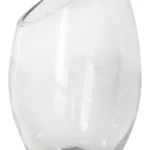 Florero De Vidrio Adorno Decorado Labrado M13