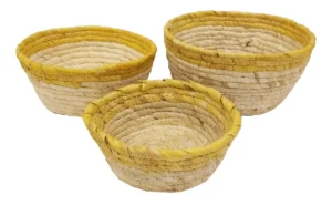 Set x3 Canastos De Mimbre M1 - Bazar