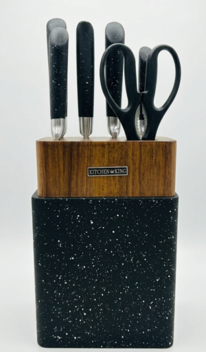 Set Cuchillos 6pcs con Portacuchillos - Bazar
